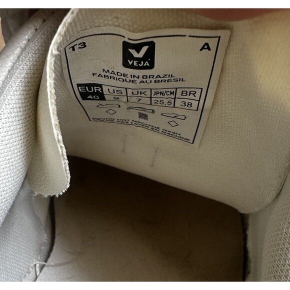 Veja T3 Womens   White Leather Sneakers Lace Up US 9 EU 40 Casual main image 4